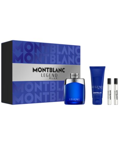 Montblanc Мужской подарочный набор парфюмерии Legend Blue, 4 предмета