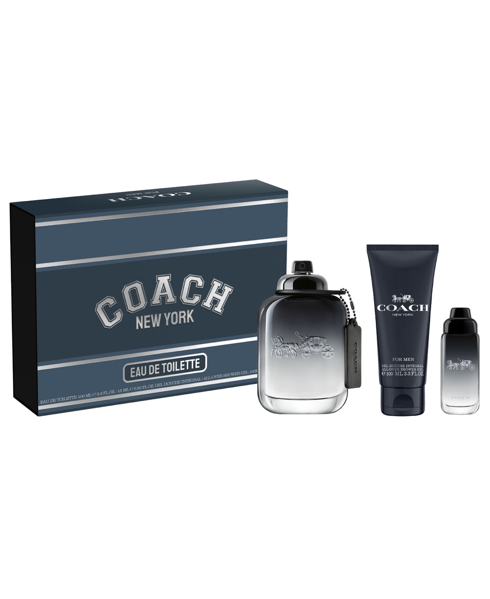 COACH Мужской набор парфюмерии Eau De Toilette, 3 предмета