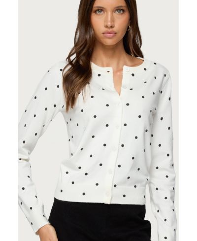 Edikted Женский вязаный кардиган Shea Polka Dot