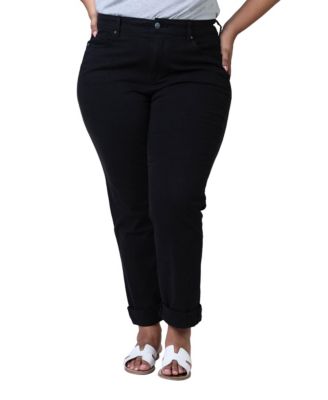 Женские джинсы SLINK Jeans High Rise Boyfriend, Black