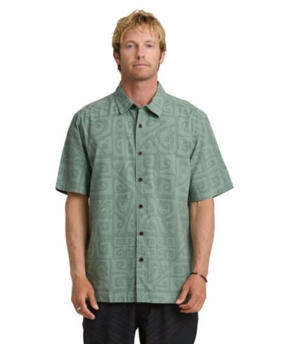 Мужская рубашка с коротким рукавом Quiksilver Waterman Tiki Beach