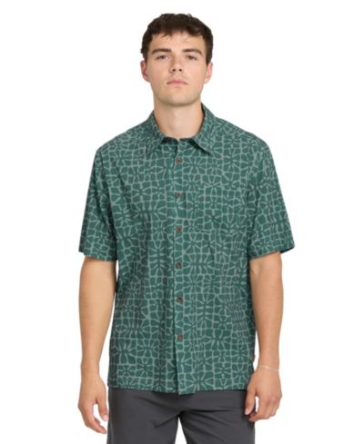 Quiksilver Waterman Men's Coral Sea Short-Sleeve Shirt