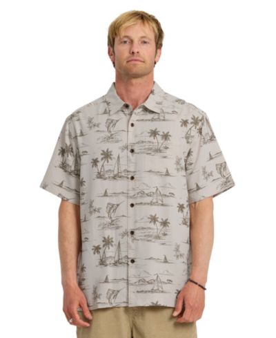 Quiksilver Waterman Men's Sail Away Short-Sleeve Shirt