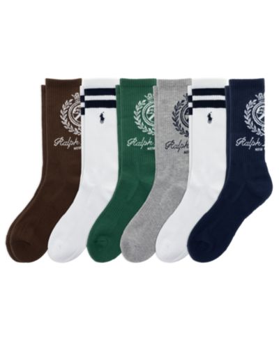 Polo Ralph Lauren Мужские носки Ralph Lauren Crest, 6 шт.