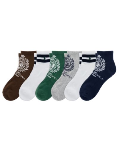Polo Ralph Lauren Мужские носки Ralph Lauren Crest Quarter, 6-Pack