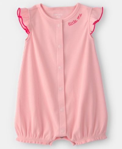 Carter's Baby Girls' Flutter-Sleeve Romper