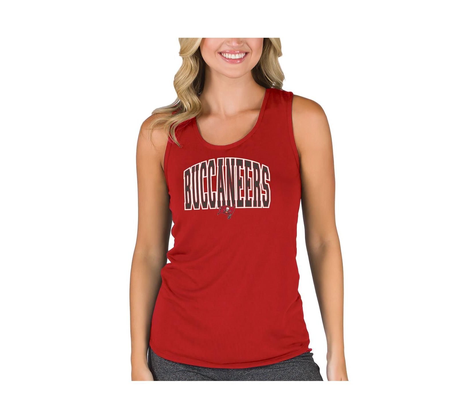 Женский топ Concepts Sport Tampa Bay Buccaneers, красный, с открытой спиной