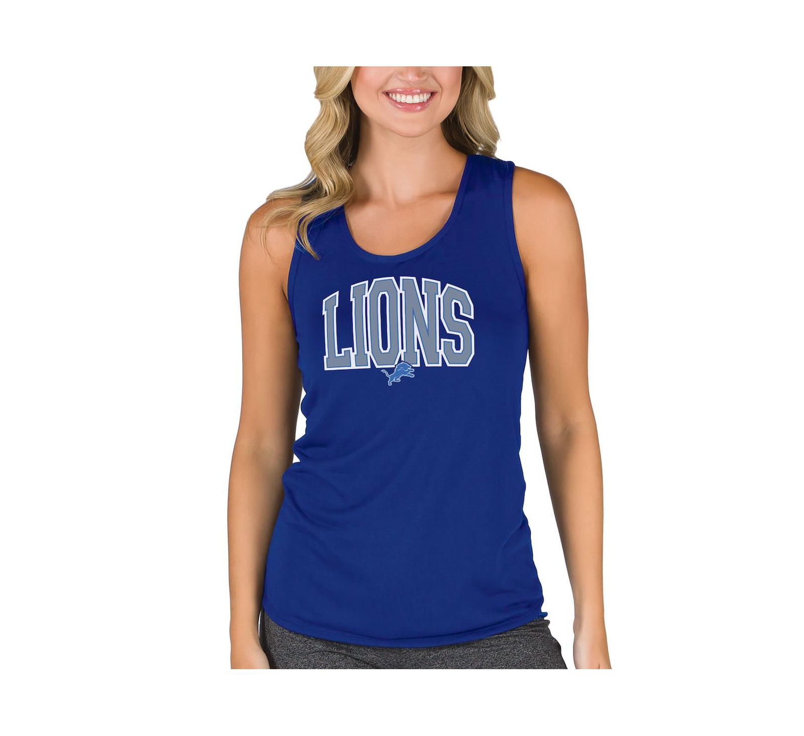 Женская майка Detroit Lions Marathon Racer Back Blue