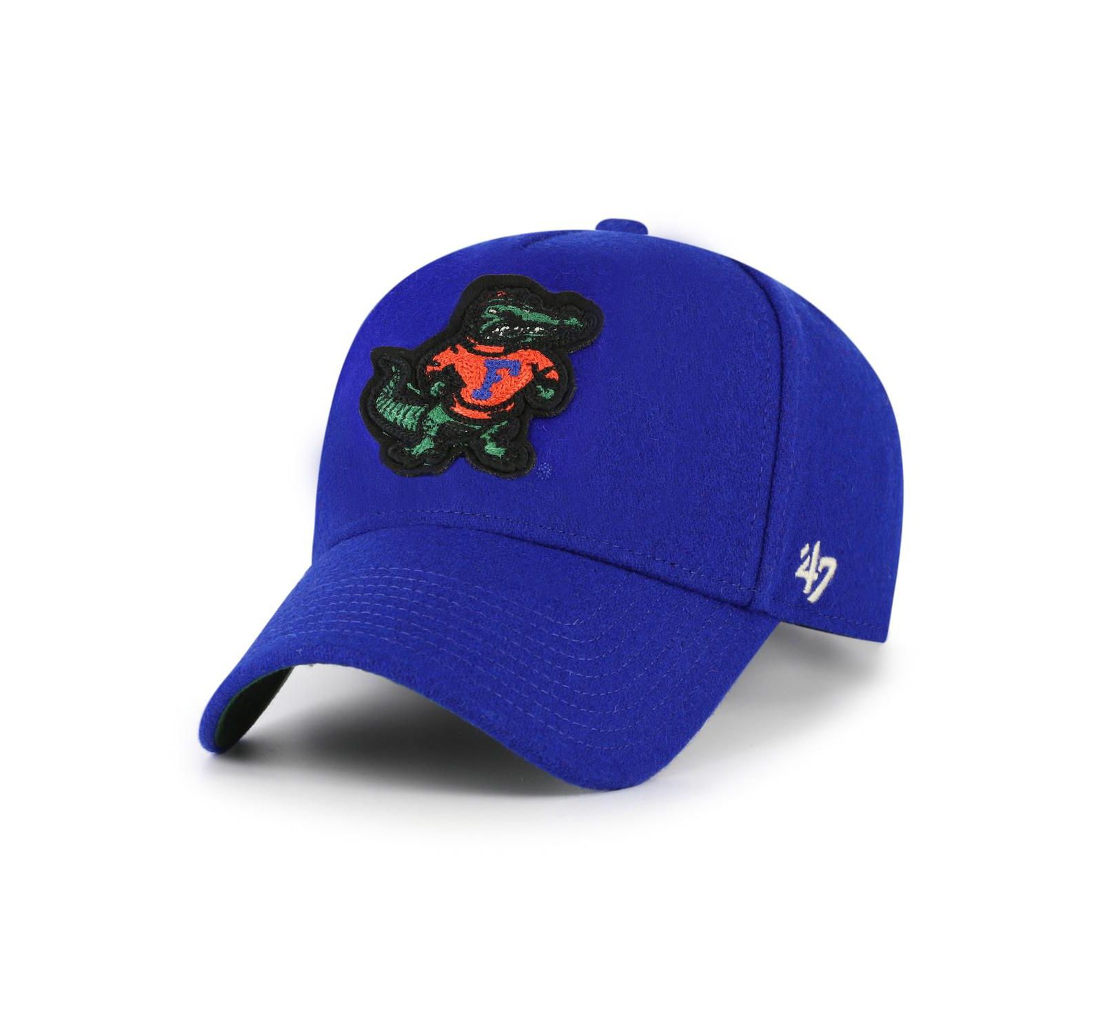 Мужская и женская кепка '47 Brand Royal Florida Gators Collections Golden Age Offside DT Adjustable