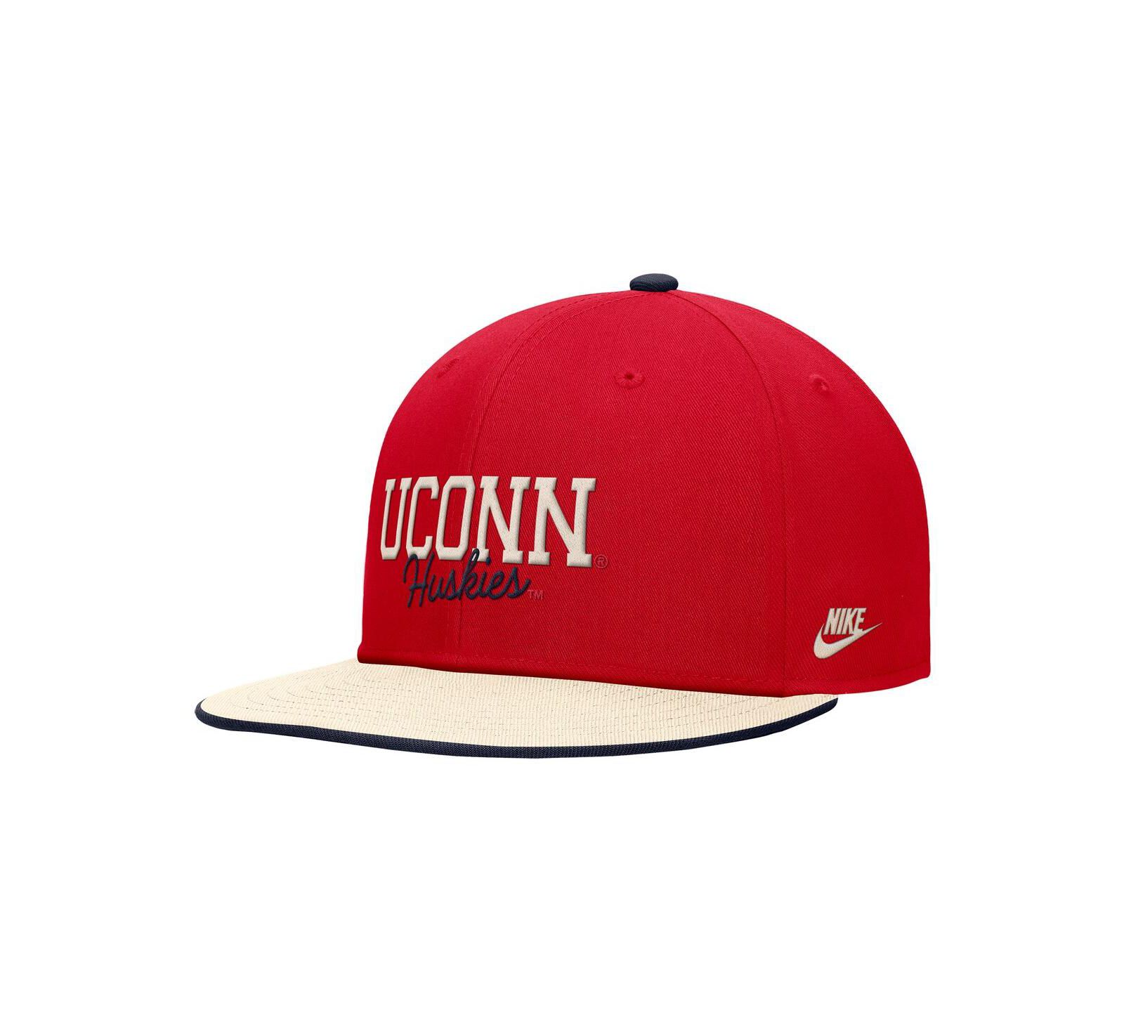 Мужская кепка Nike Red UConn Huskies Script Pro Dri-FIT Snapback