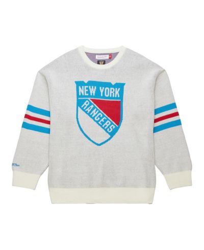 Мужской ретро-свитер с логотипом New York Rangers