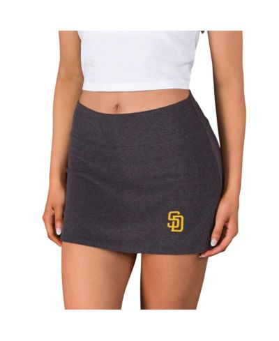Женская юбка-шорты Concepts Sport Charcoal San Diego Padres Centerline Knit