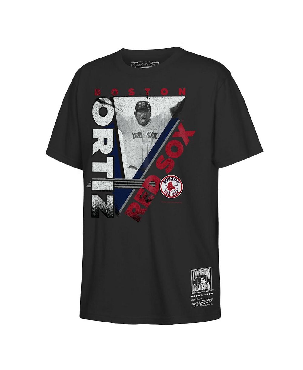 Детская футболка Mitchell & Ness David Ortiz Black Boston Red Sox in the Zone Graphic T-Shirt