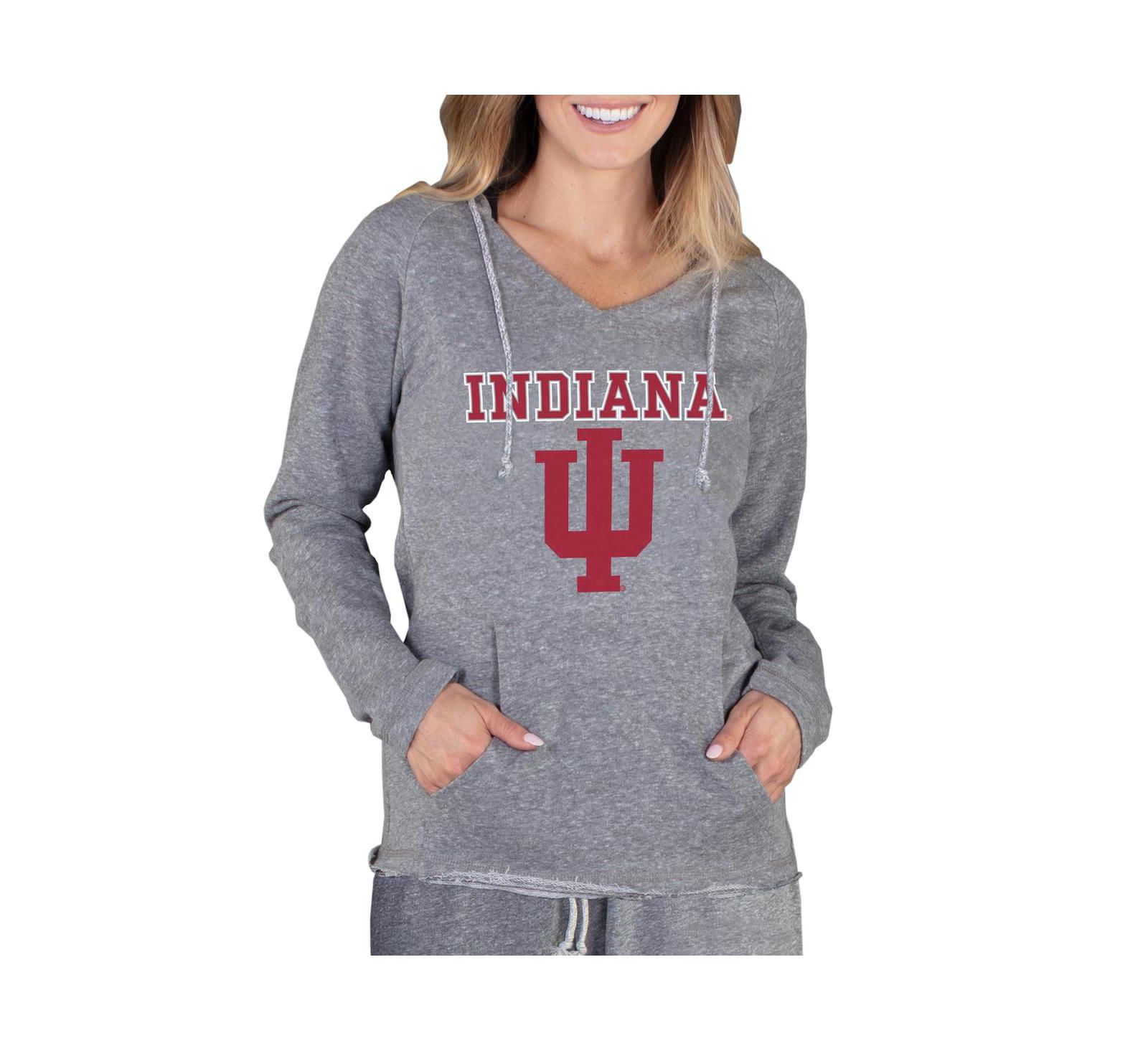 Женское серое худи из легкого терри, Indiana Hoosiers