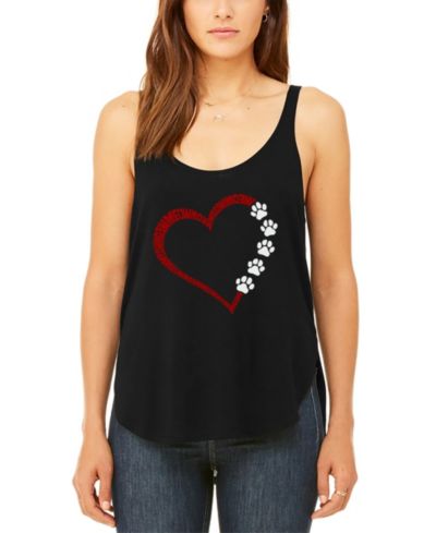 Женский топ на лямках LA Pop Art Meow Heart Premium Word Art Flowy