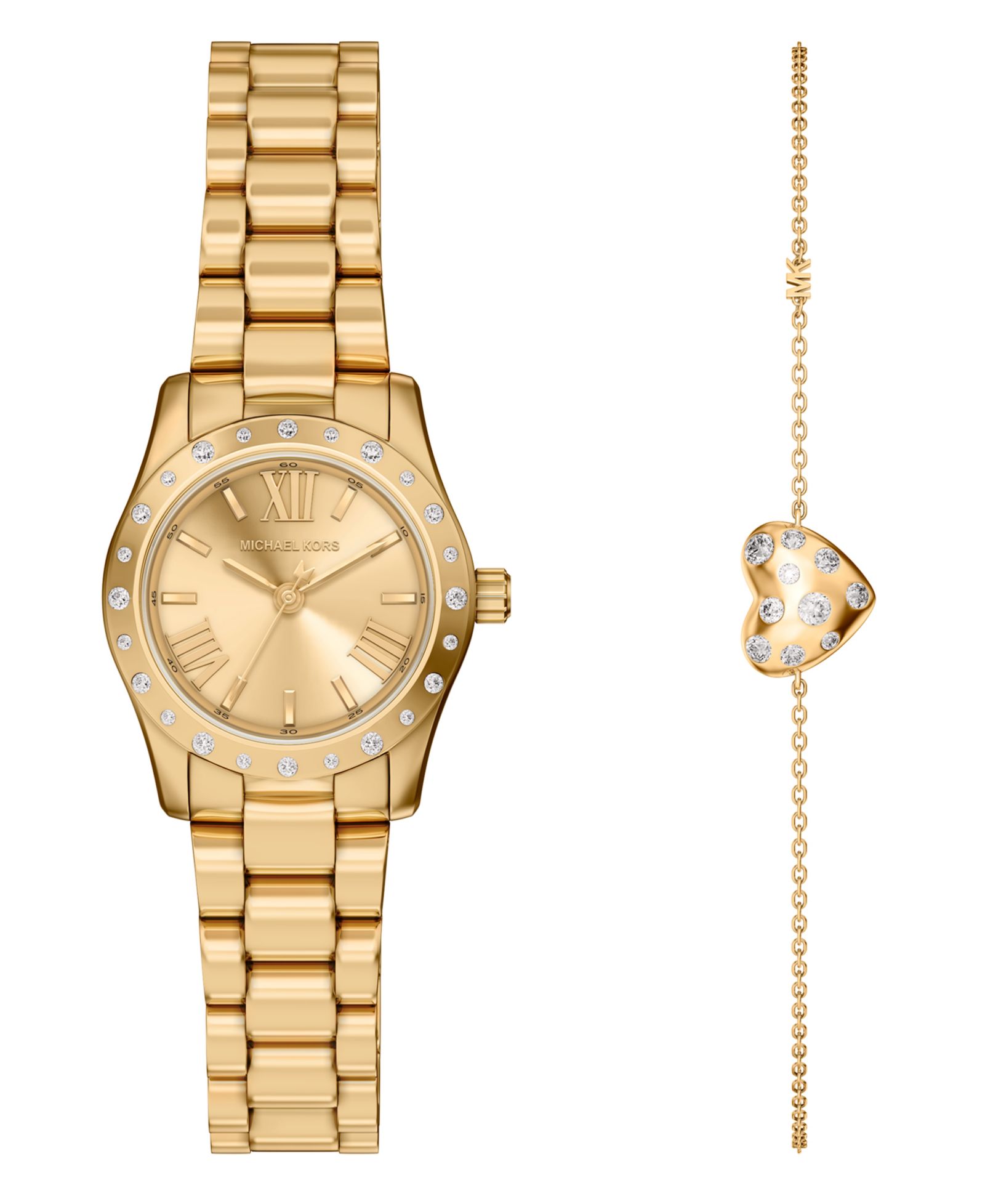 Женский набор украшений Michael Kors Lexington, часы и ювелирные изделия, 26mm, золото цвета