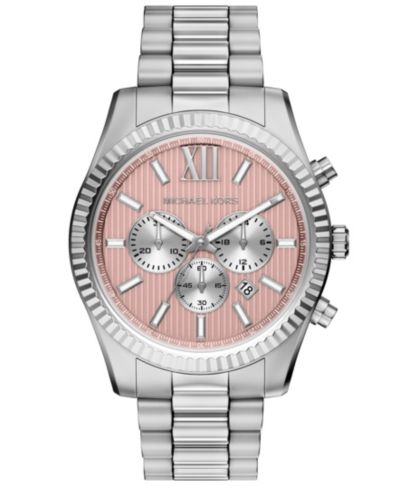 Мужские часы Michael Kors Lexington Chronograph Stainless Steel, 45mm