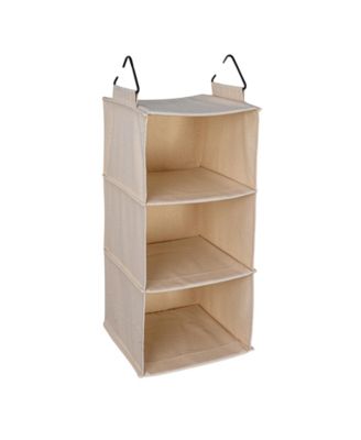 Household Essentials Cedarline 3-Shelf Hanging Closet Organizer, Natural