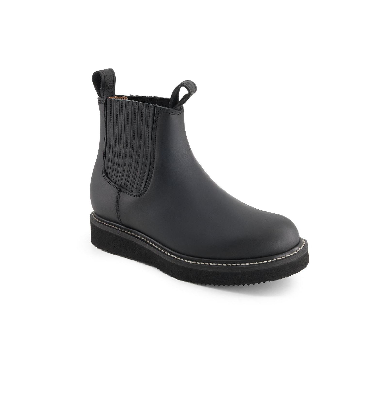 Forastero Men's Leather Chelsea Boots with Elastic Shaft