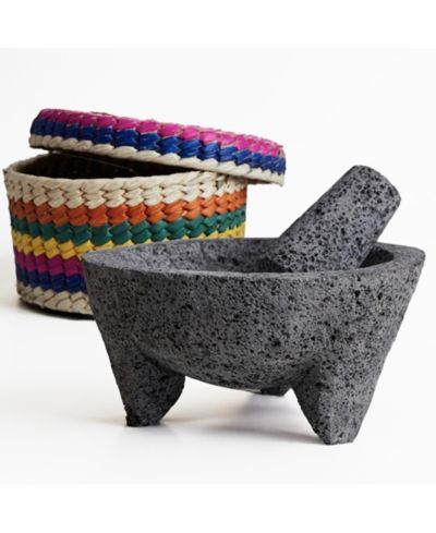Verve Culture Molcajete in Tortila Basket