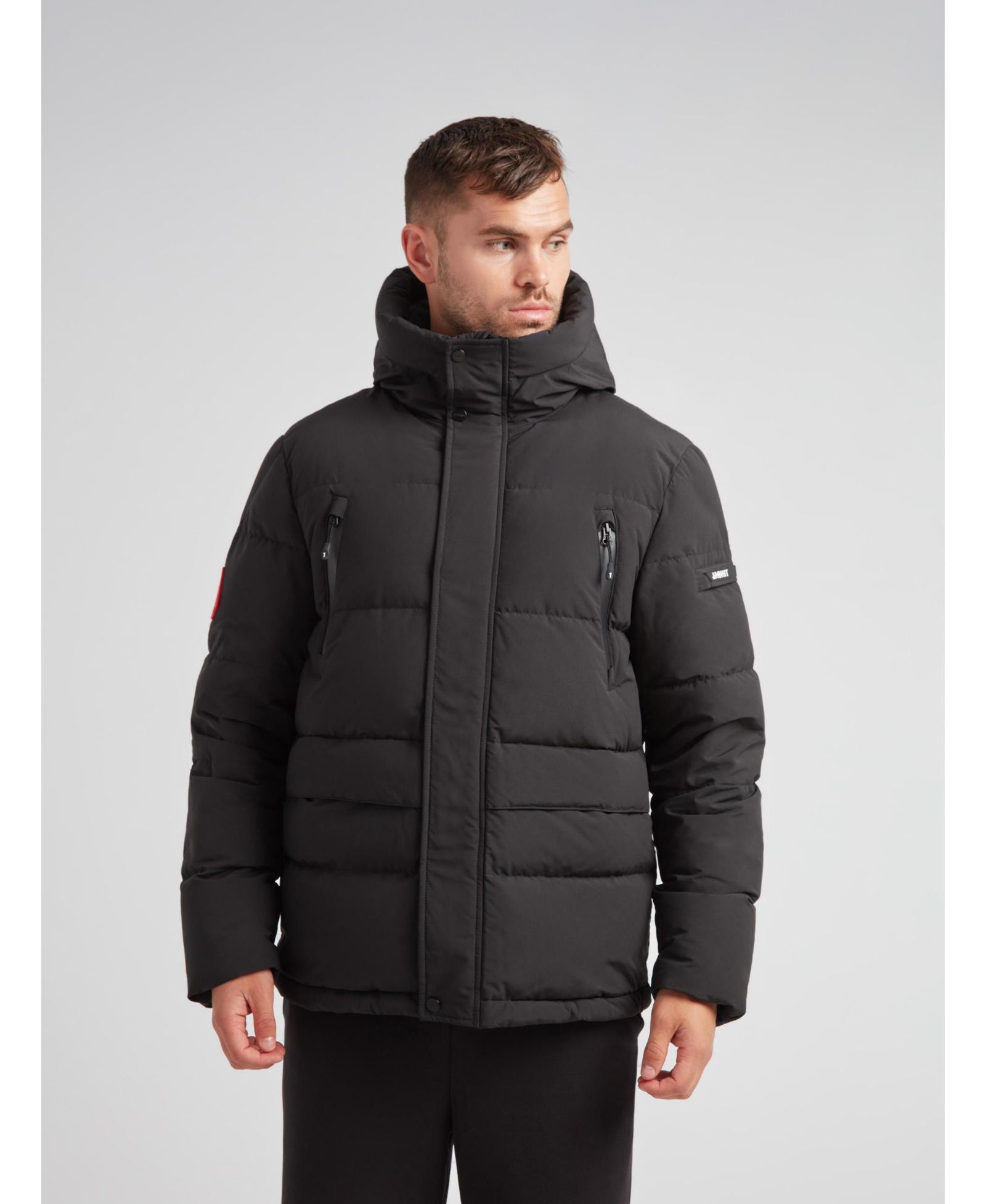 JACK1T Men's EZ Frontier Prime Hooded Puffer Coat