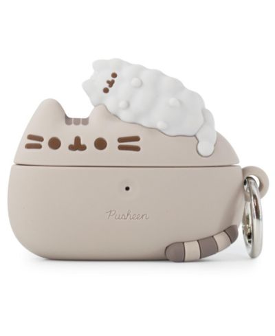 Защитный чехол Pusheen The Cat для Apple AirPods 3 Generation, силиконовый с карабином и беспроводной зарядкой