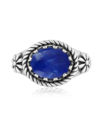 Кольцо American West Jewelry Sterling Silver Lapis East West, размеры от 5 до 11