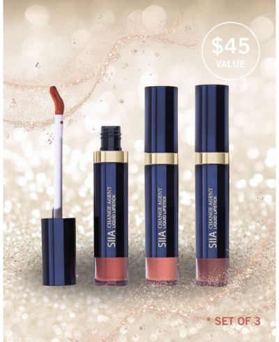 Набор из 3 жидких помад SIIA COSMETICS
