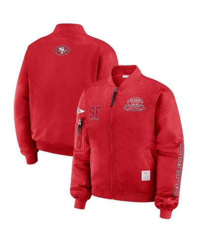 Женская бомбер-куртка WEAR by Erin Andrews Scarlet San Francisco 49ers