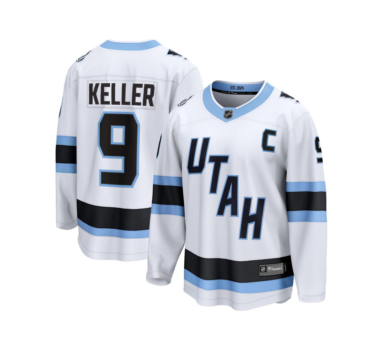 Fanatics Мужская джерси игрока Clayton Keller Utah Mammoth белая