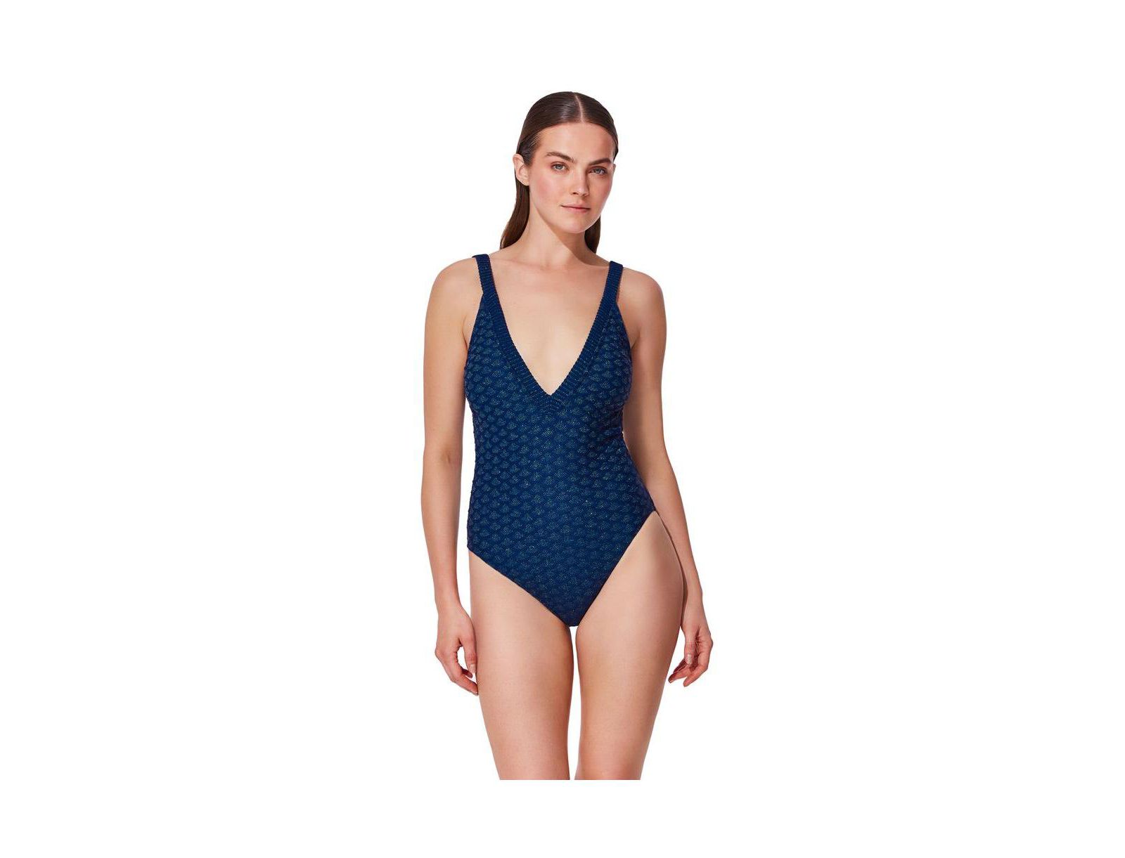 Gottex Женский Scaled Up Deep V Knit One Piece