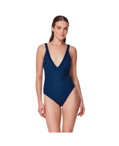 Gottex Женский Scaled Up Deep V Knit One Piece