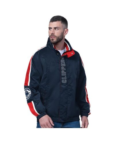 Starter Men's Navy LA Clippers Freestyle Lightweight Full-Zip Jacket
