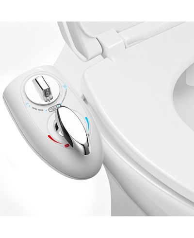 Hot and Cold Water Bidet Attachment for Toilet, Dual Nozzle, Adjustable Pressure, Self-Cleaning