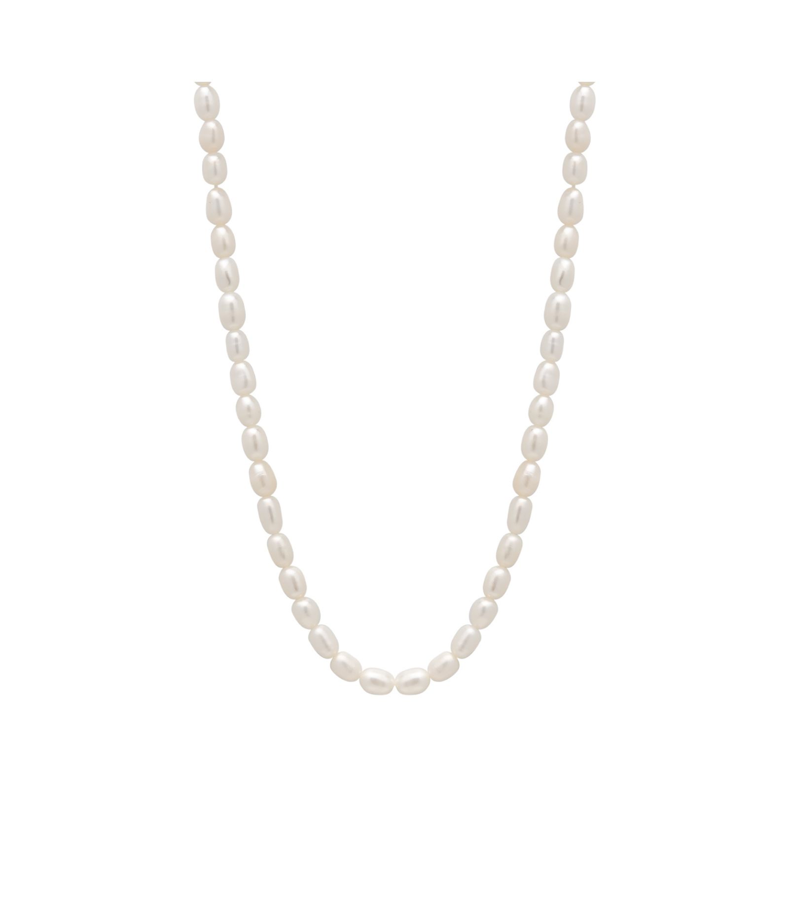 Spero London Natural Freshwater Real Seed Pearl Strand Necklace