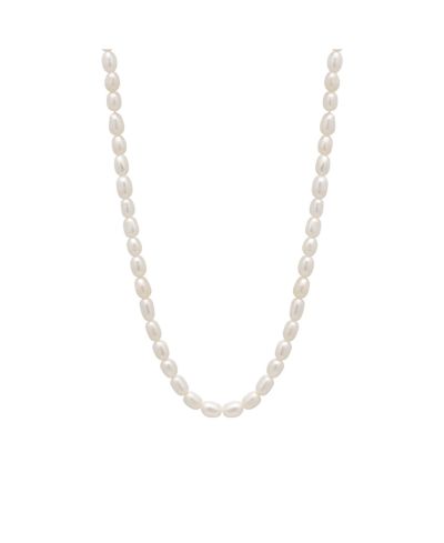 Spero London Natural Freshwater Real Seed Pearl Strand Necklace