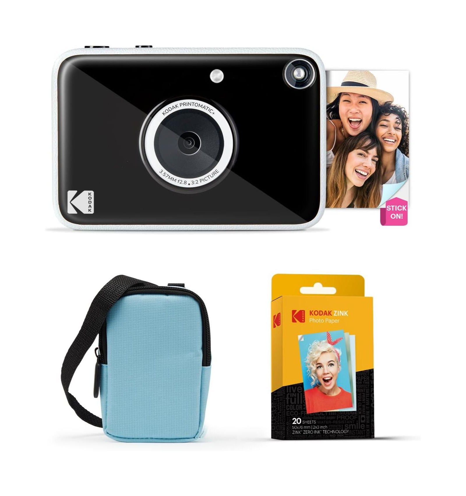 Kodak Printomatic+ 10MP Instant Camera with 20 Zink Paper Sheets