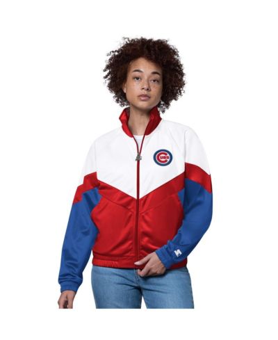 Женская спортивная куртка Starter Chicago Cubs Teamwork Raglan Full-Zip, белая/красная