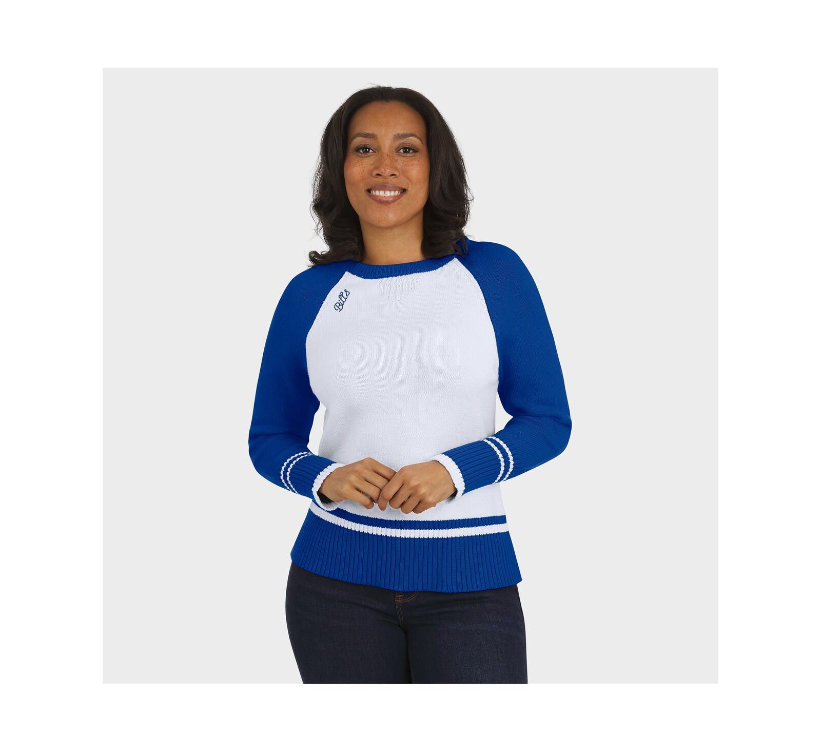 Женский свитер Buffalo Bills Color Block Raglan White/Royal