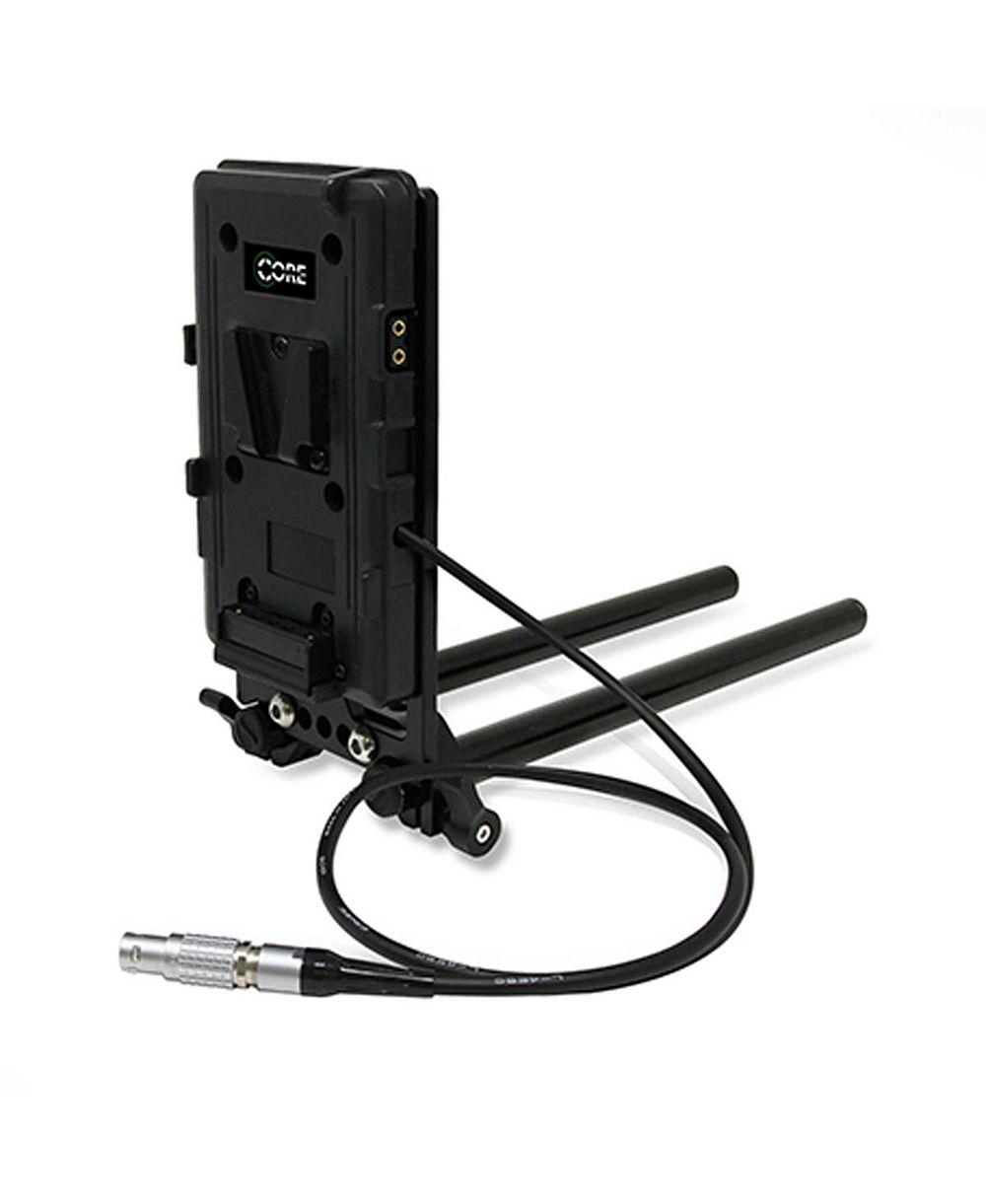 Планка крепления Core SWX 15mm Rail Mount Cheese Plate с V-Mount Battery Plate и 10" 2-Pin Coil Cable для RED Komodo