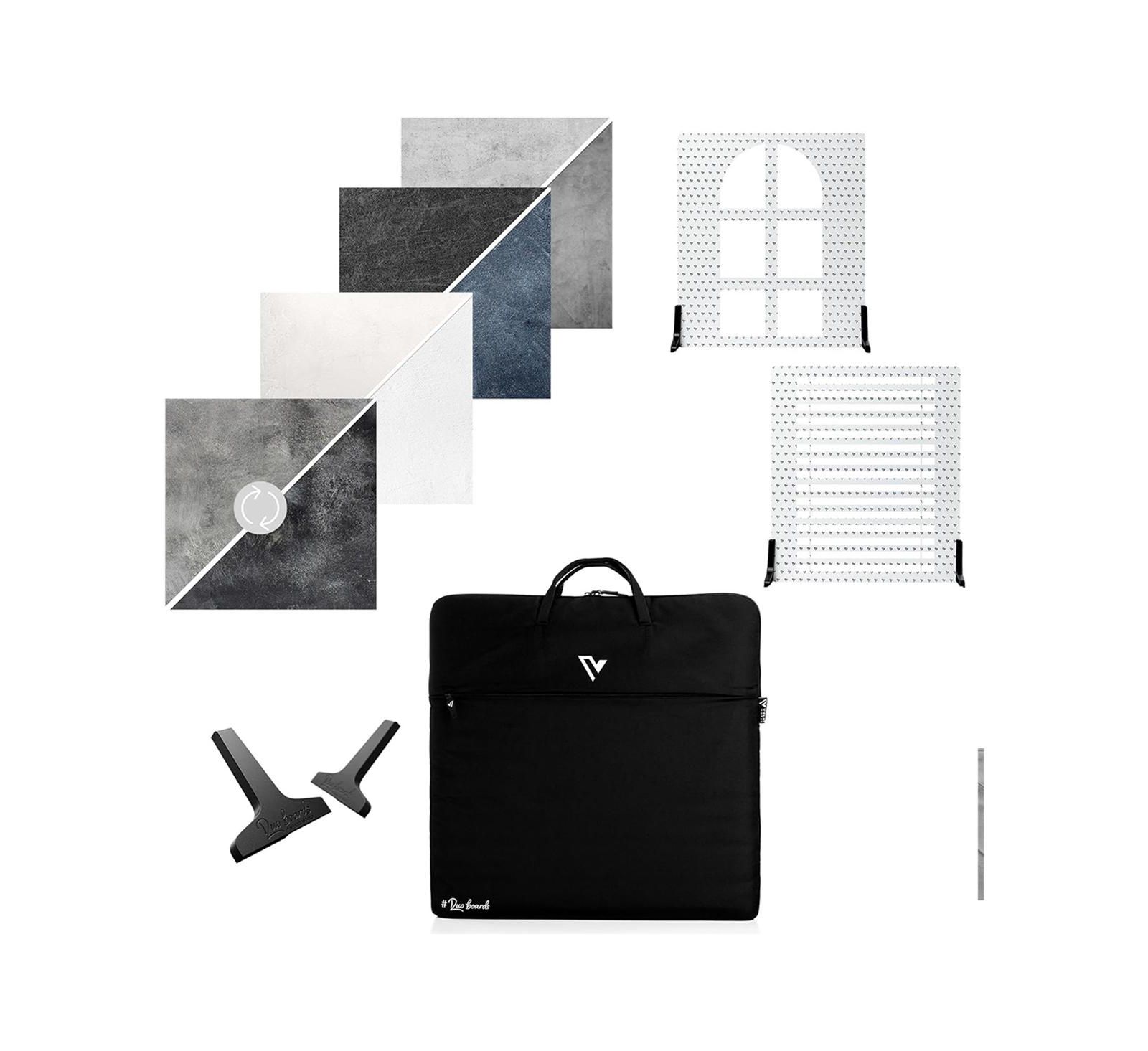 V-FLAT WORLD Kitchen Kit с 4x 24x24" двухсторонними фоновыми панелями и 2x Shadow Board