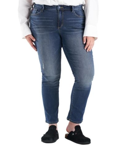 Женские джинсы SLINK Jeans Maggie с высокой талией, прямой крой, 30" inseam