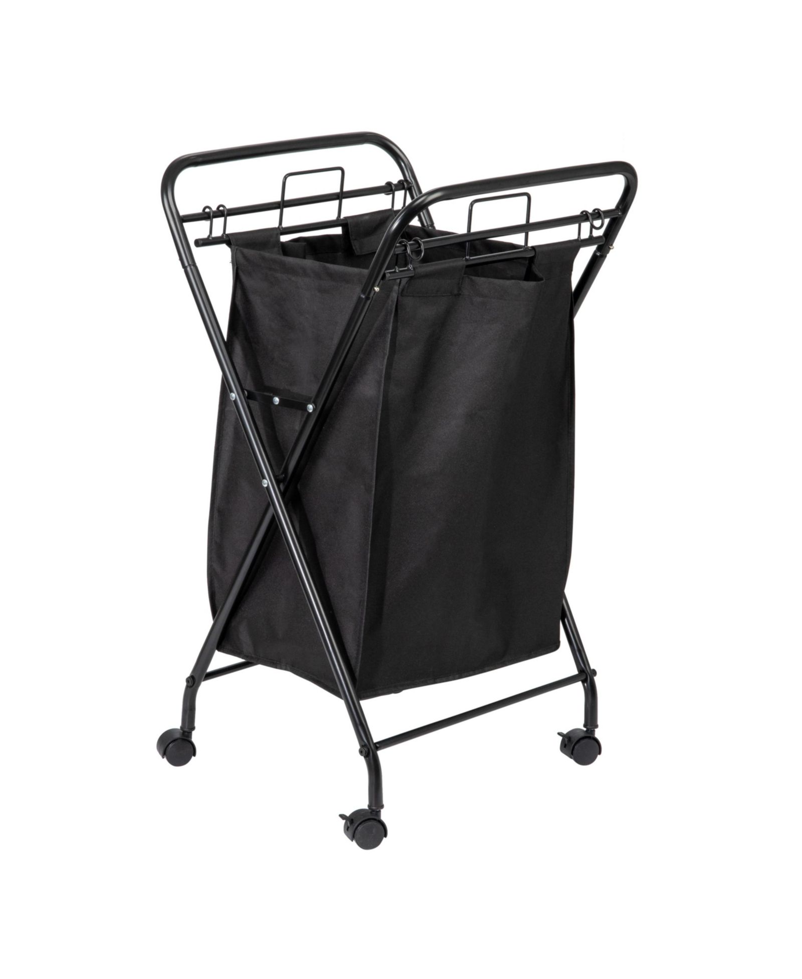 Household Essentials Rolling 2 Load Capacity Laundry Hamper