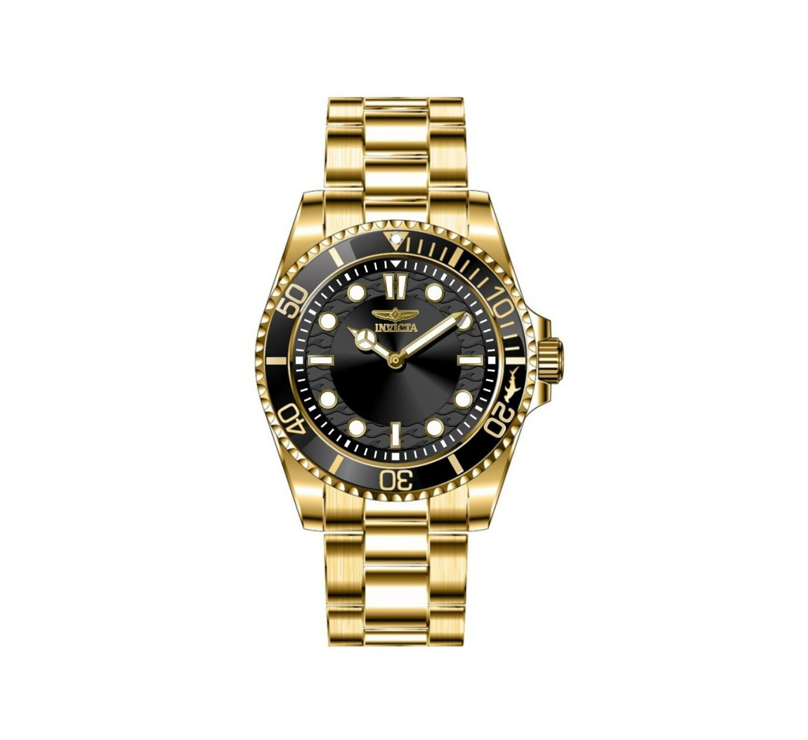 Invicta Men's 49701 Pro Diver Quartz PC20S Black Dial Watch