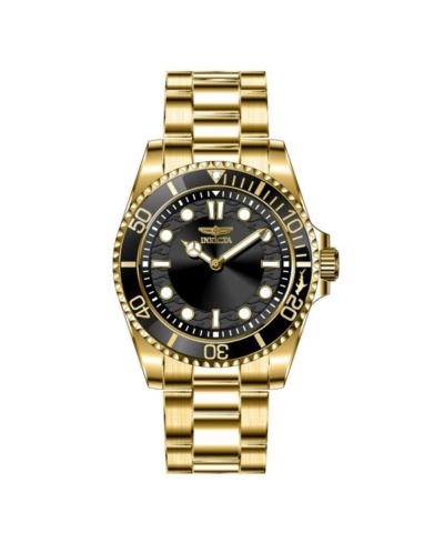 Invicta Men's 49701 Pro Diver Quartz PC20S Black Dial Watch
