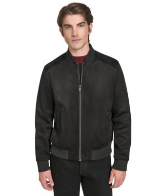 Мужская куртка-бомбер Cole Haan Men's Faux Suede
