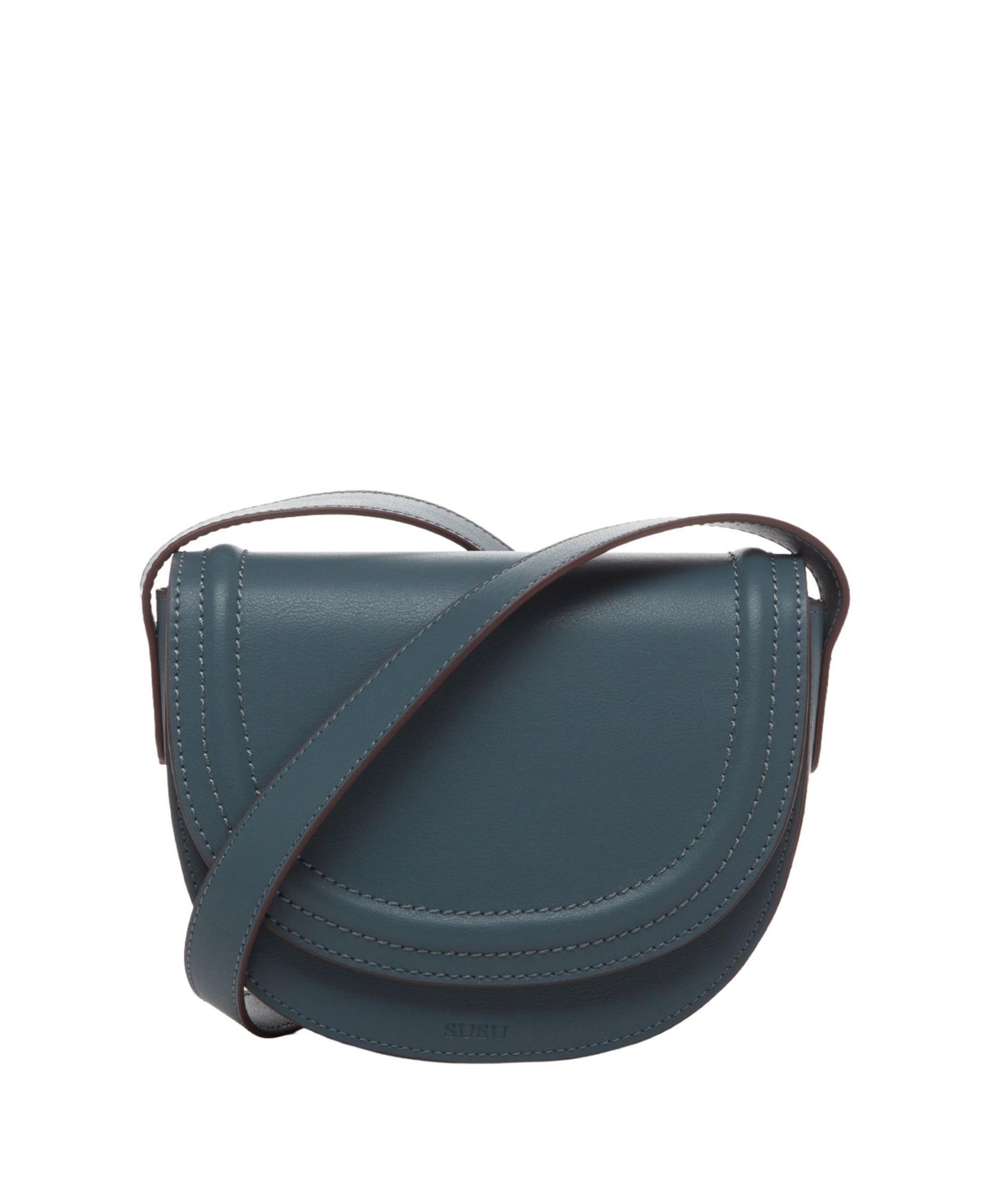 Маленькая кожаная сумка через плечо SUSU Saddle Bag Crossbody Purse Casual Handbag
