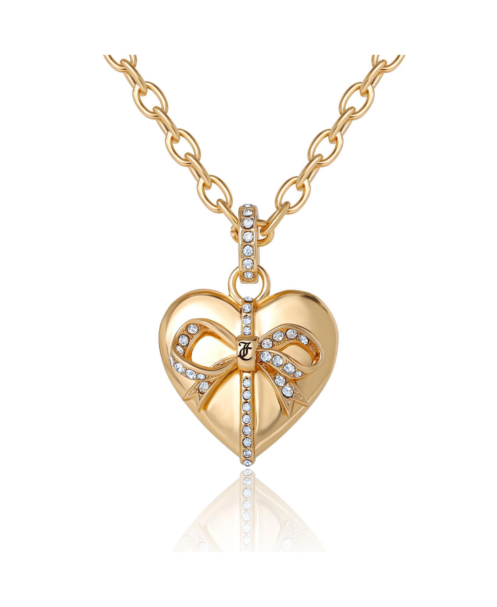 Подвеска Juicy Couture Tone Heart Charm Necklace 18 +2 ''