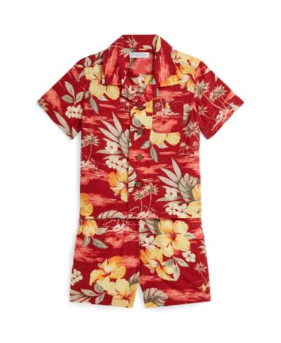 Polo Ralph Lauren Детский комплект из рубашки с цветочным принтом и шорт, 2-Piece Set