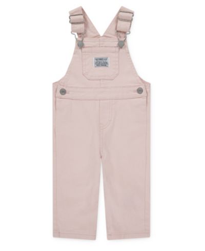 Levi's Baby Girls' and Boys' Sleeveless Twill Overalls